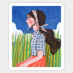 Solitude Girl Sticker